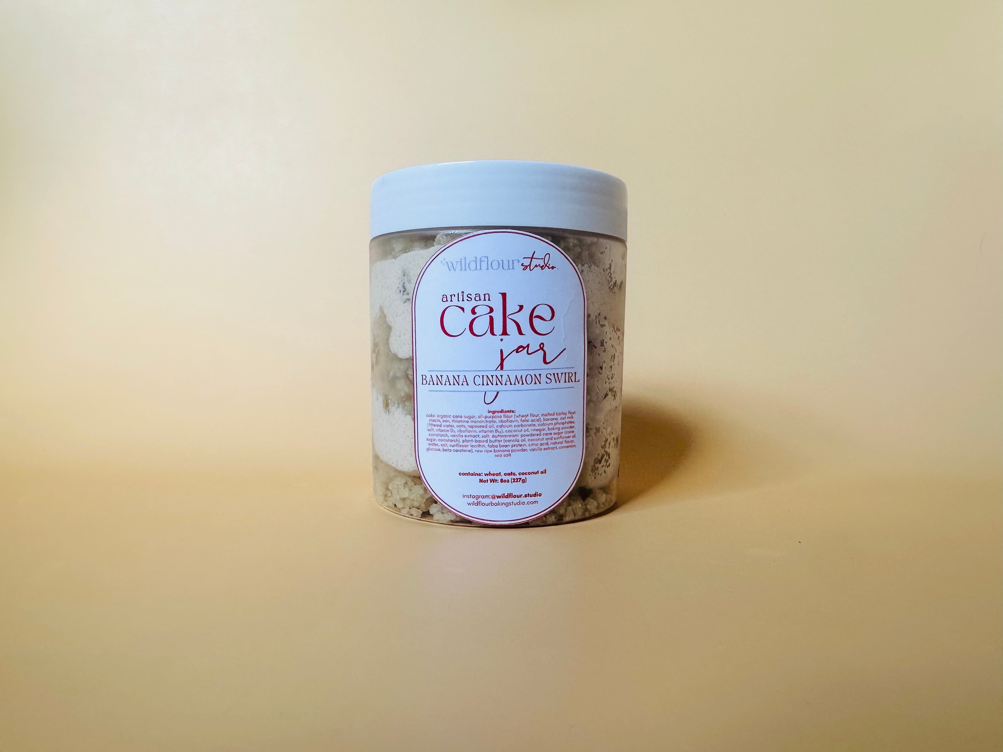 Banana Cinnamon Swirl Cake Jar