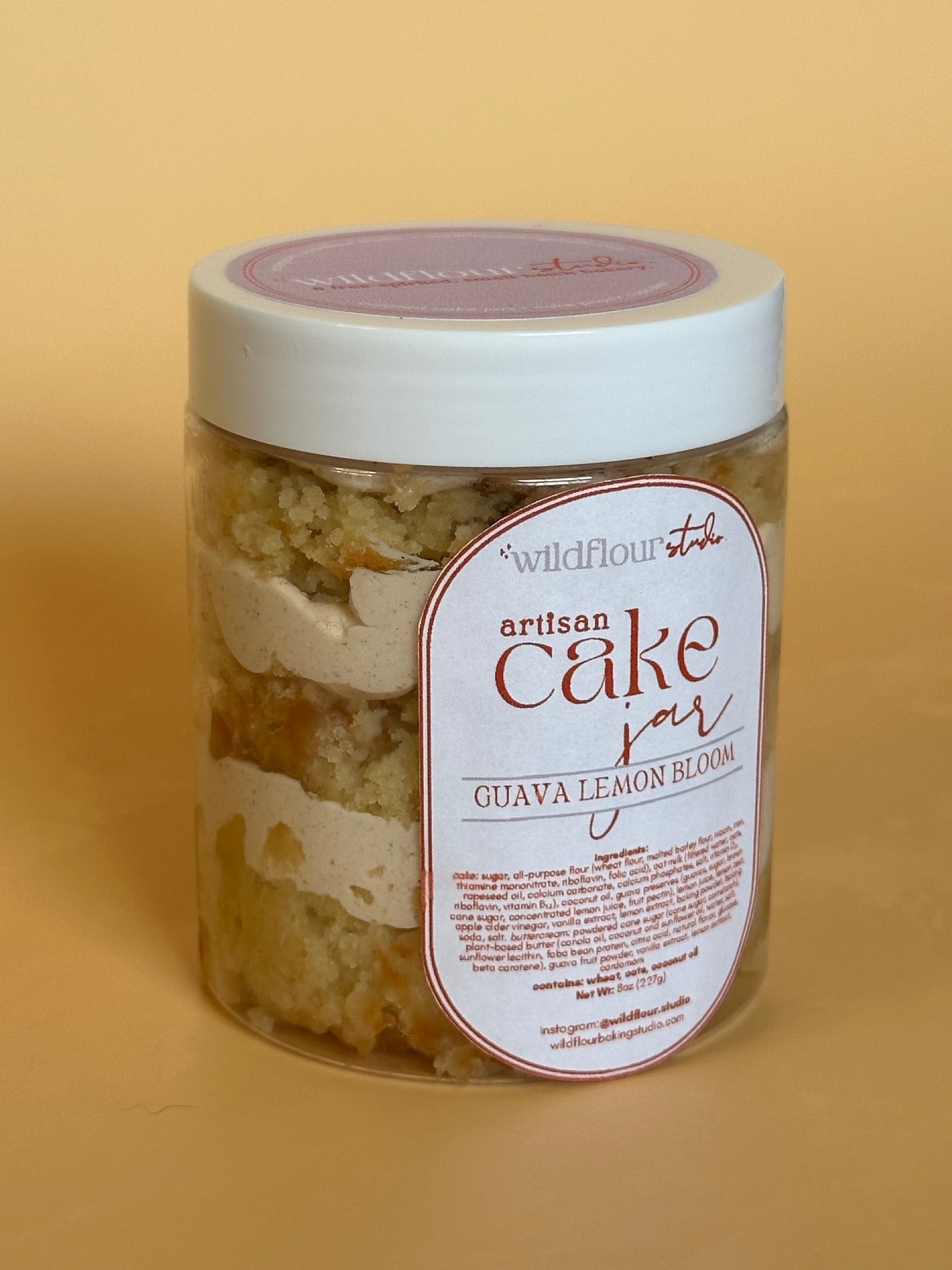 Guava Lemon Bloom Cake Jar