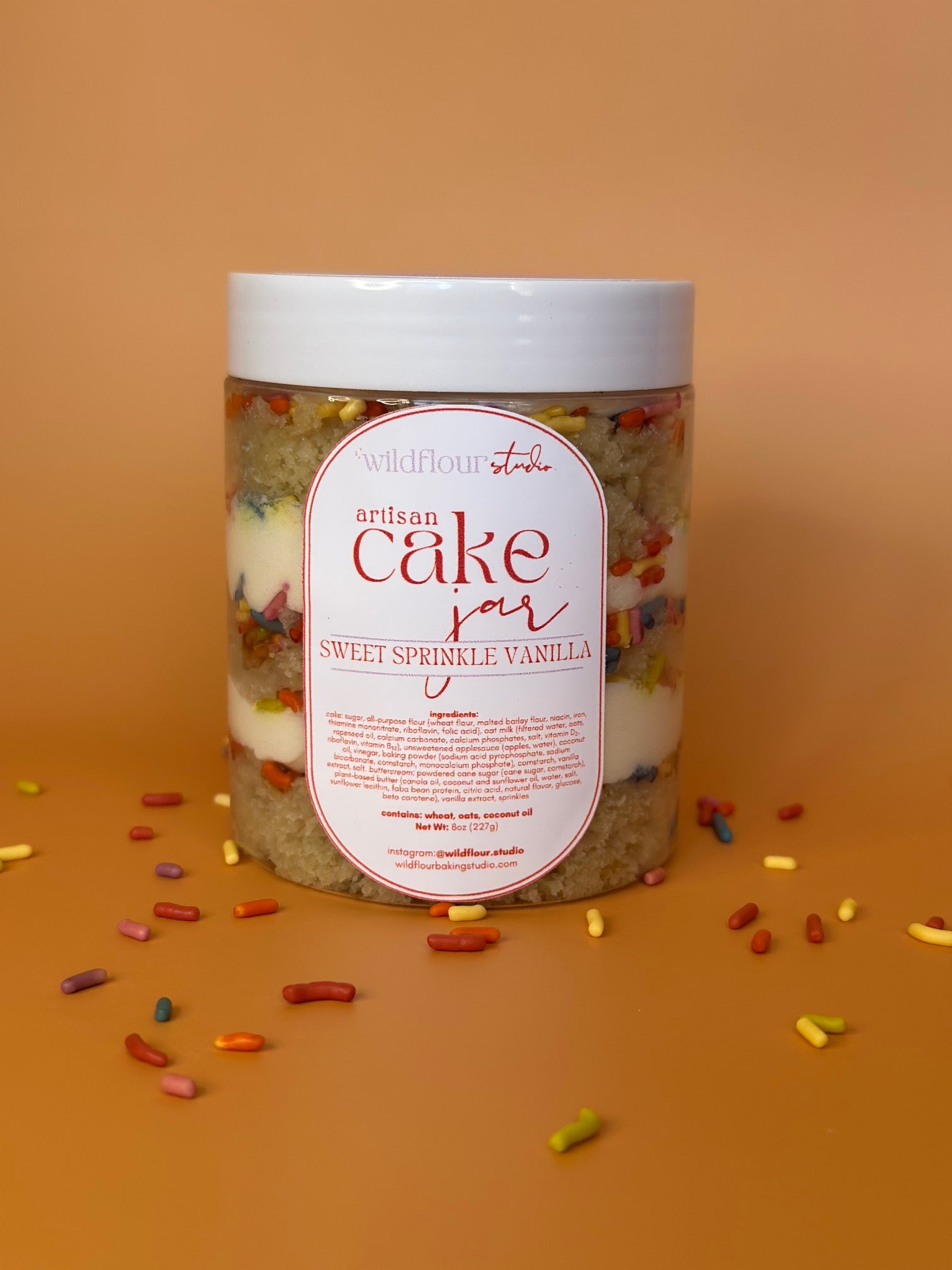 Sweet Sprinkle Vanilla Cake Jar
