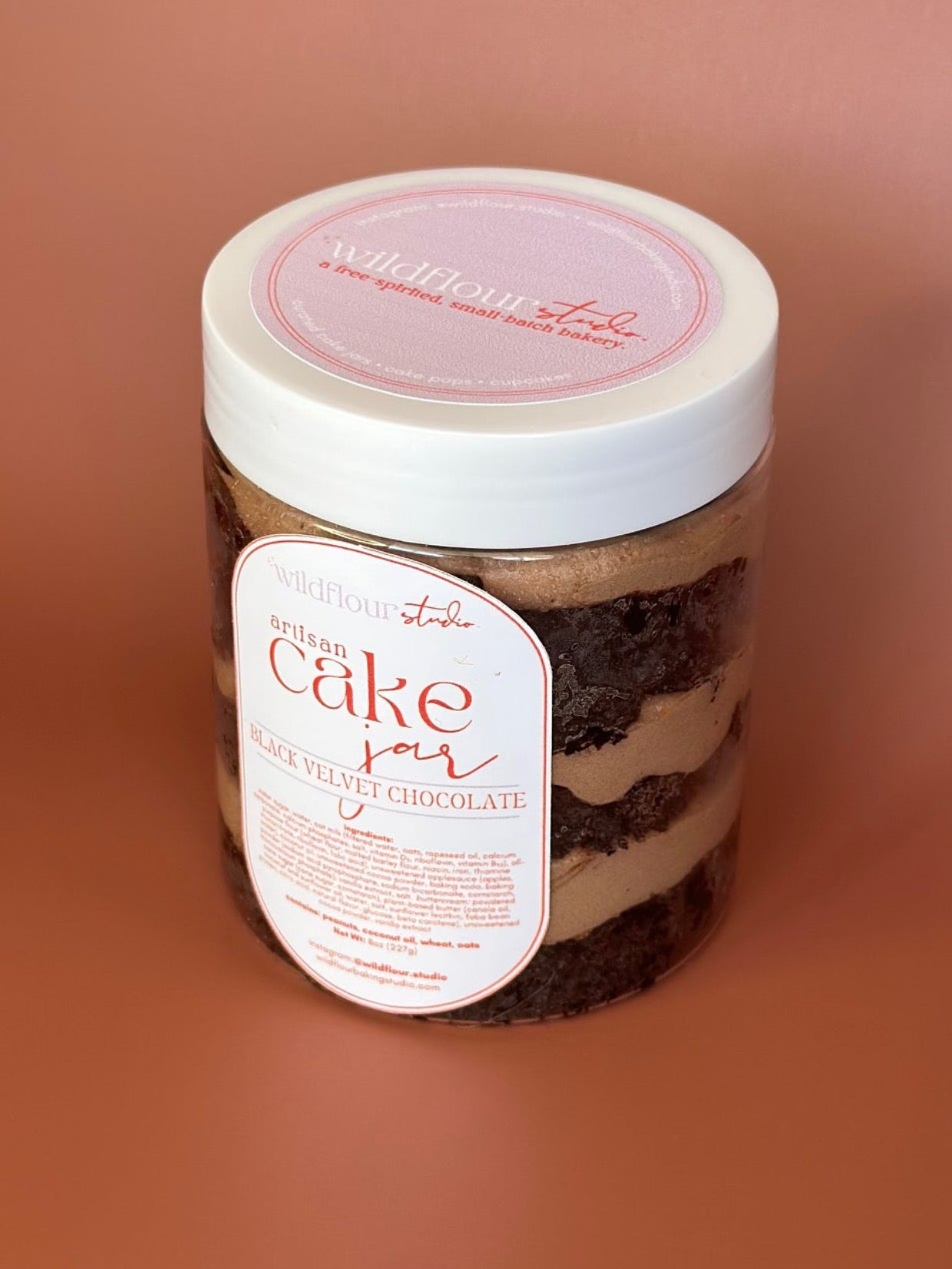 Black Velvet Chocolate Cake Jar