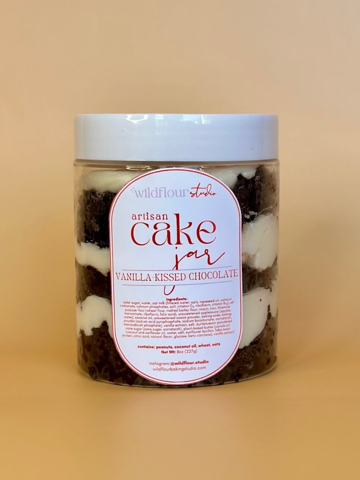 Vanilla-Kissed Chocolate Cake Jar